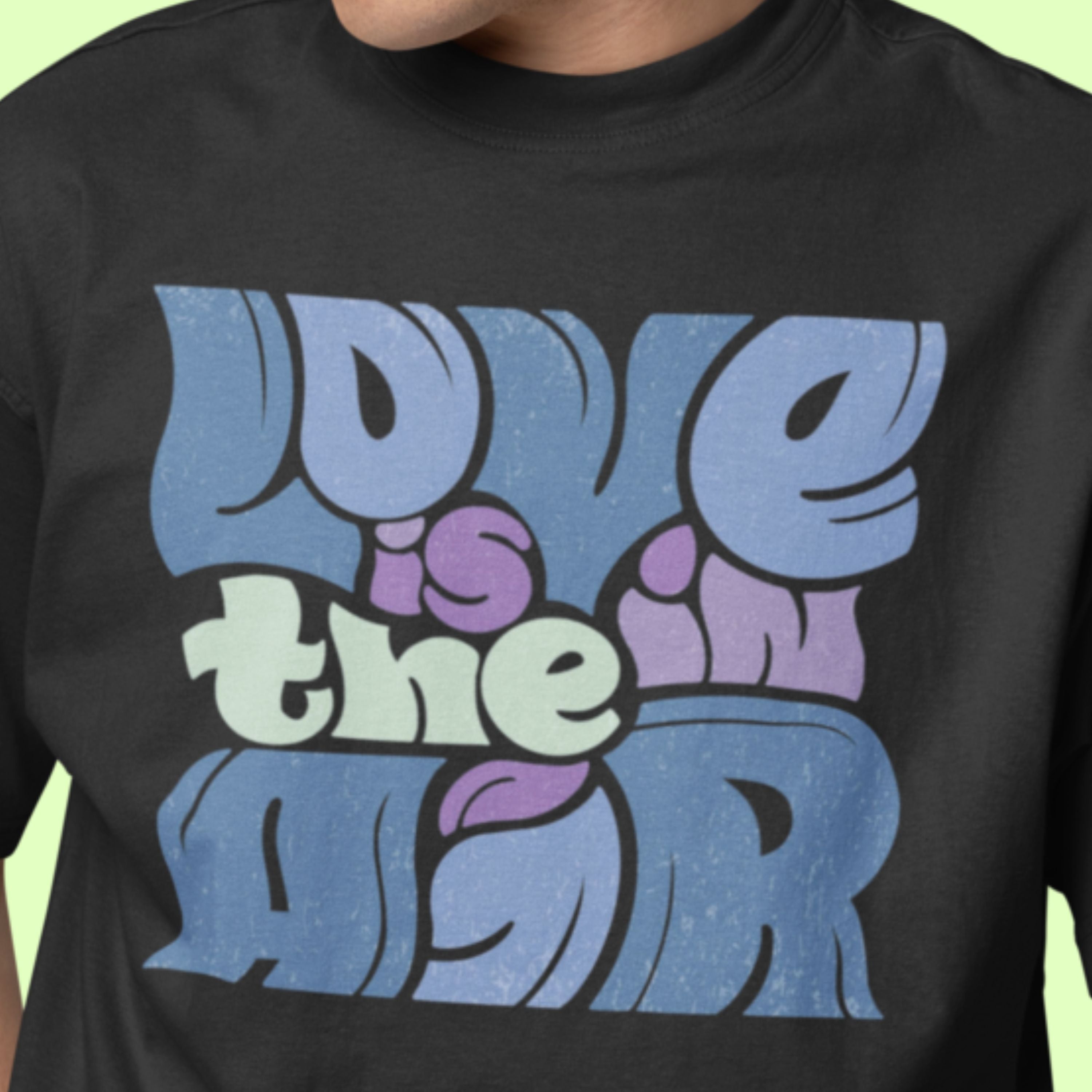 Premium Oversized T shirt - Love Is In The Air