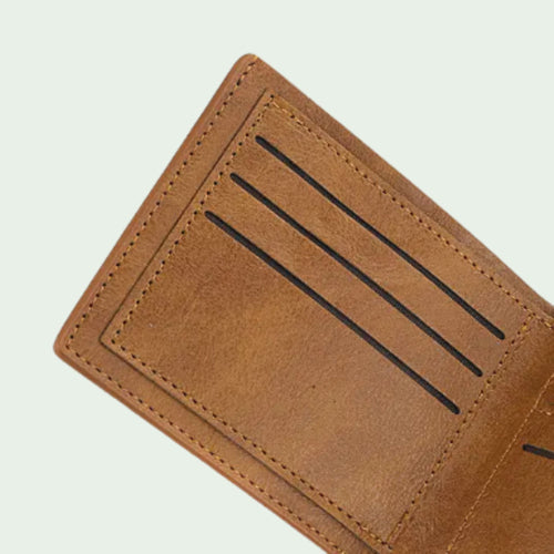 Bukaya Premium PU Leather Wallet – Mustard Brown