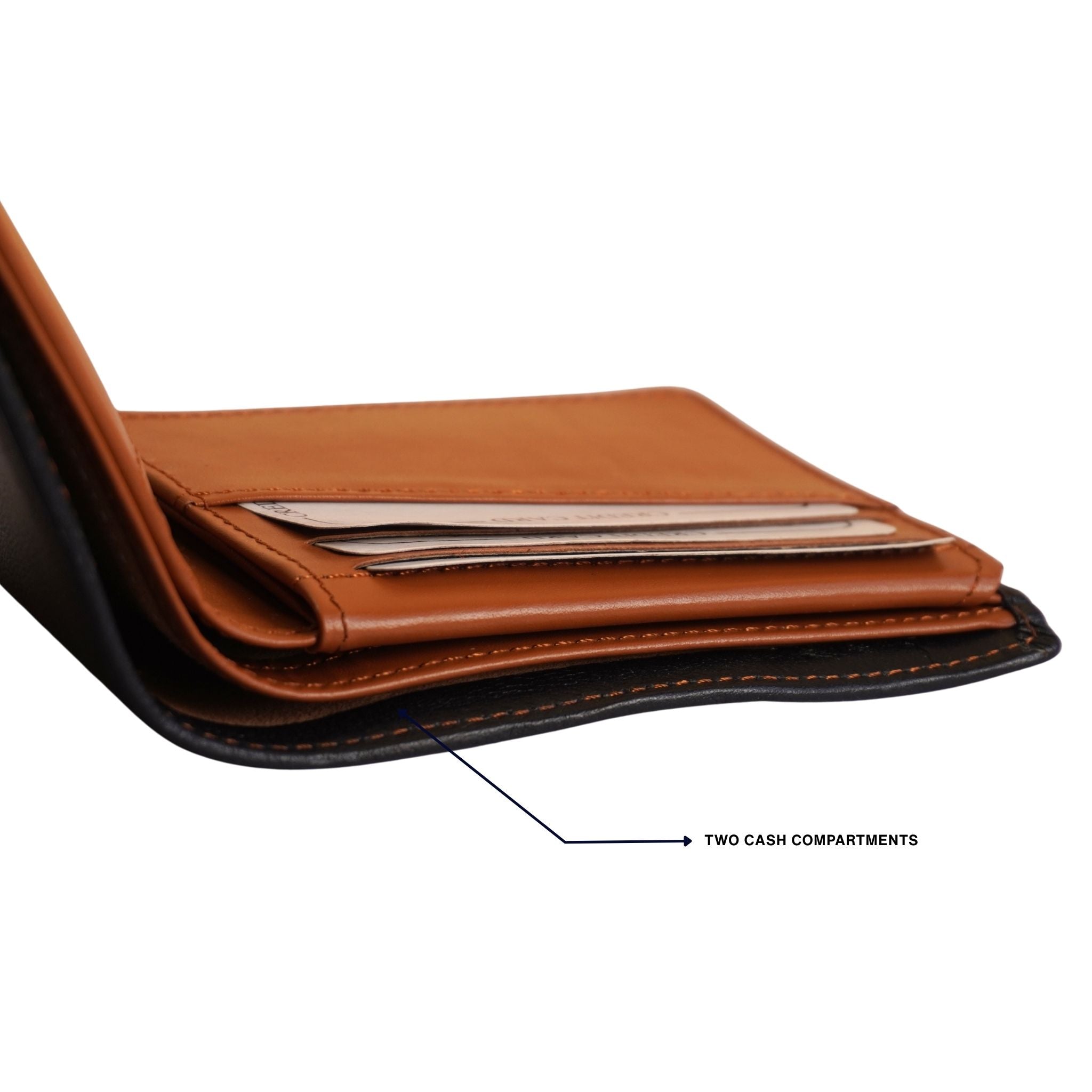 Bukaya Men’s Genuine Leather Bifold Wallet with 9 Card Slots and Coin Pocket