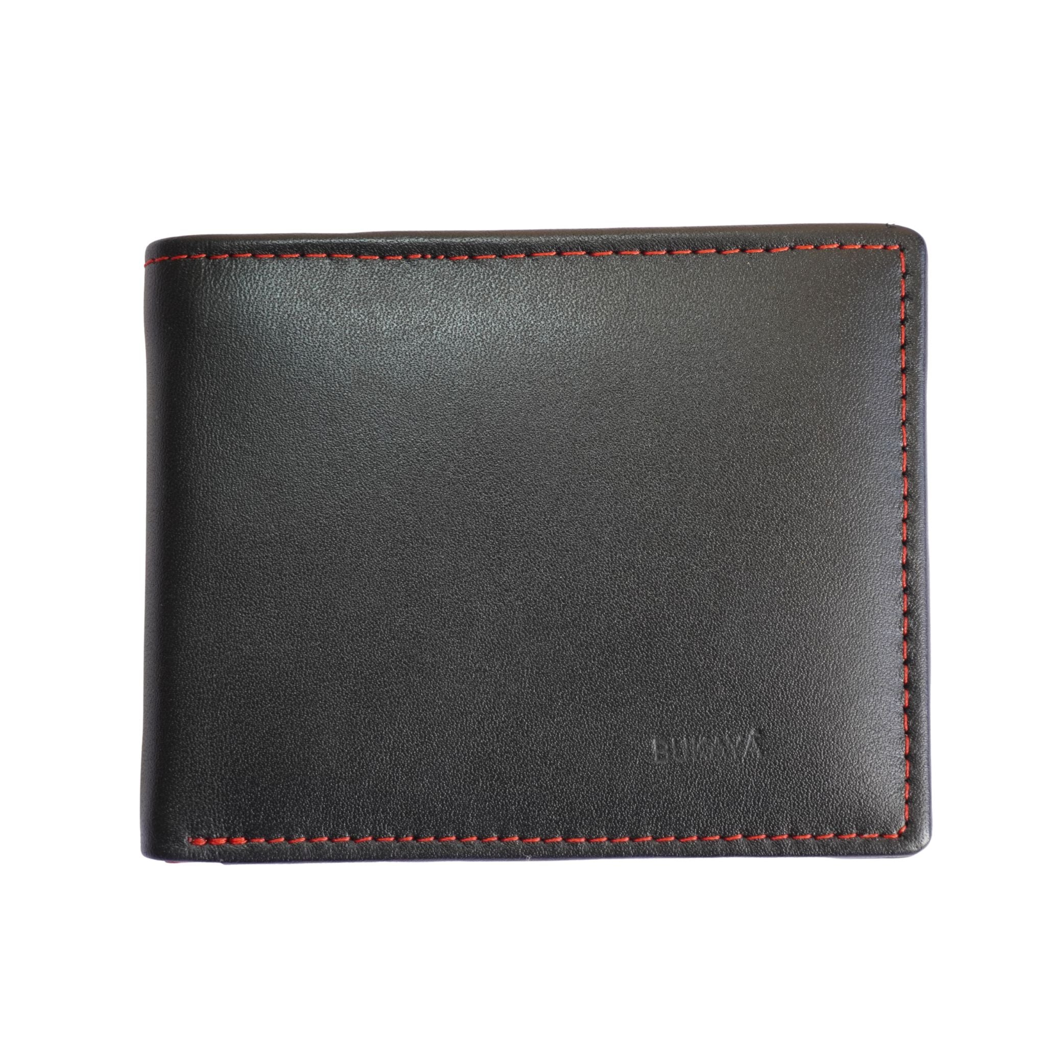 Bukaya Men’s Genuine Leather Bifold Wallet with 9 Card Slots and Coin Pocket