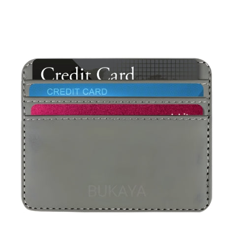 Men's Slim Smart Wallet RFID Card Holder Genuine PU Leather - Mini Credit Card Holder